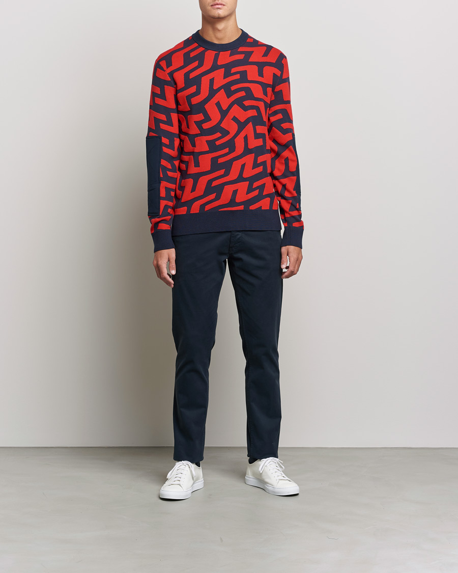 Heren | Truien | J.Lindeberg | Swirl Knitted Sweater Bridge Swirl