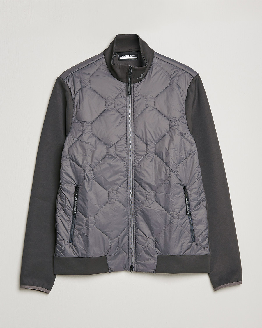 Heren | Jassen | J.Lindeberg | Quilted Hybrid Jacket Gargoyle