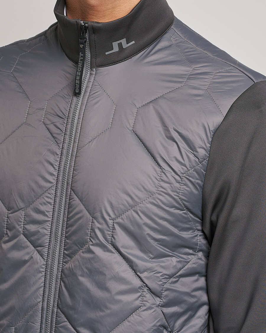 Heren | Jassen | J.Lindeberg | Quilted Hybrid Jacket Gargoyle