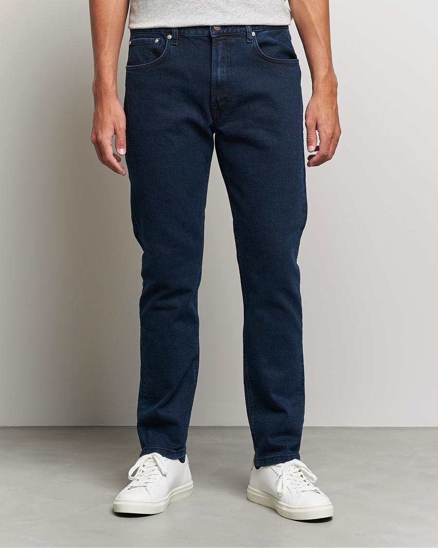 Heren | Blauwe jeans | Jeanerica | TM005 Tapered Jeans Blue Black