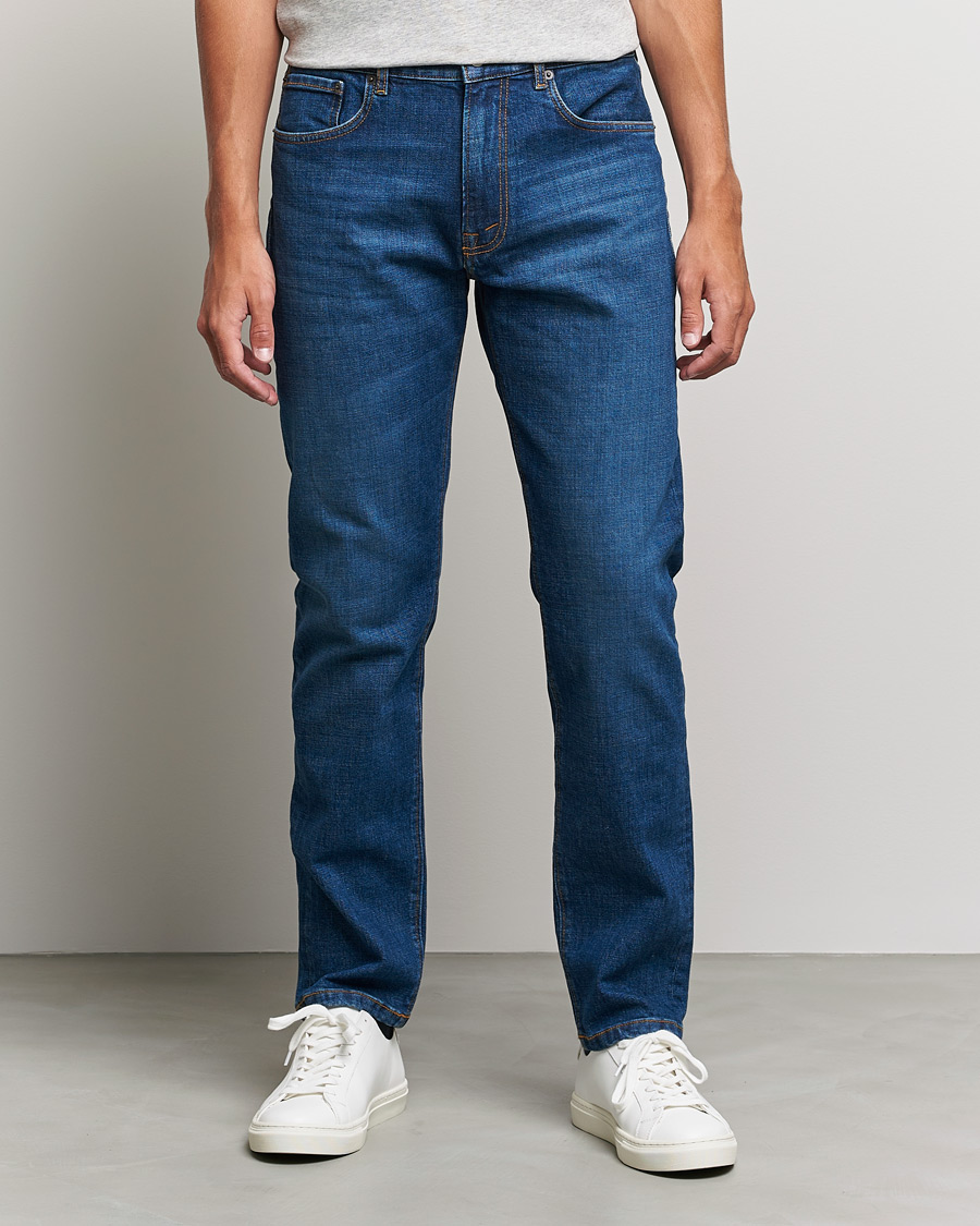 Heren | Blauwe jeans | Jeanerica | TM005 Tapered Jeans Dark Vintage 08