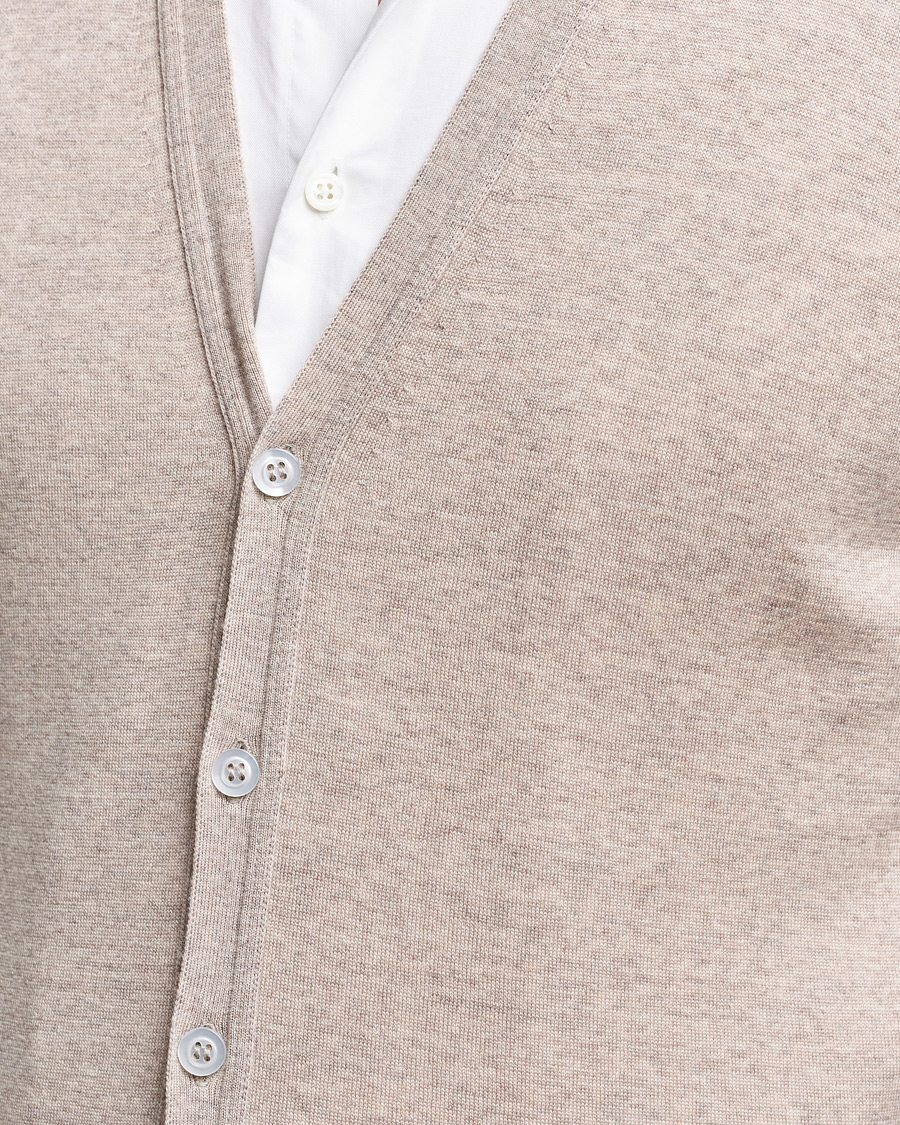 Heren | Truien | John Smedley | Huntswood Slim Fit Waistcoat Soft Fawn