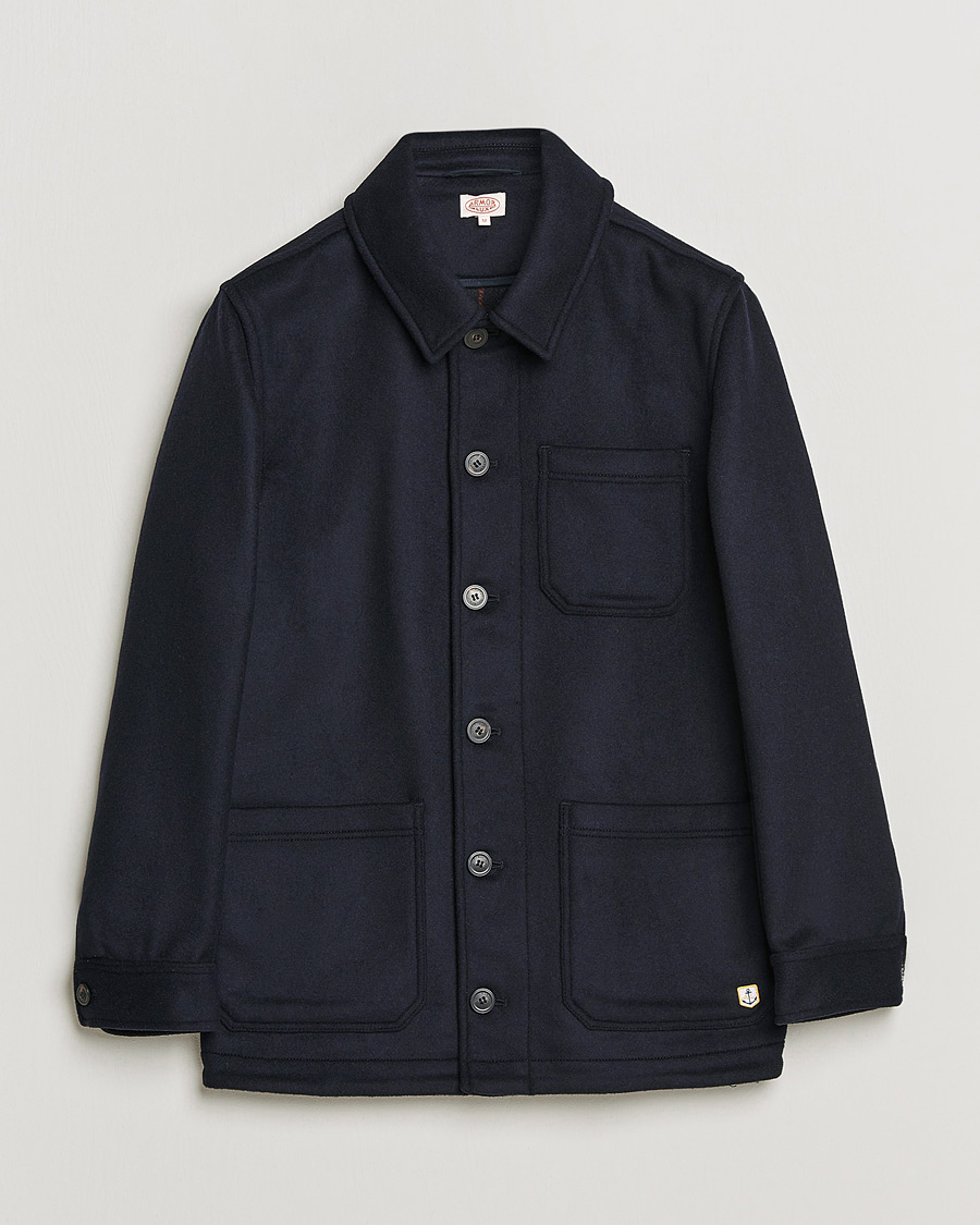 Heren | Jassen | Armor-lux | Veste Heriagte Wool Jacket Navy