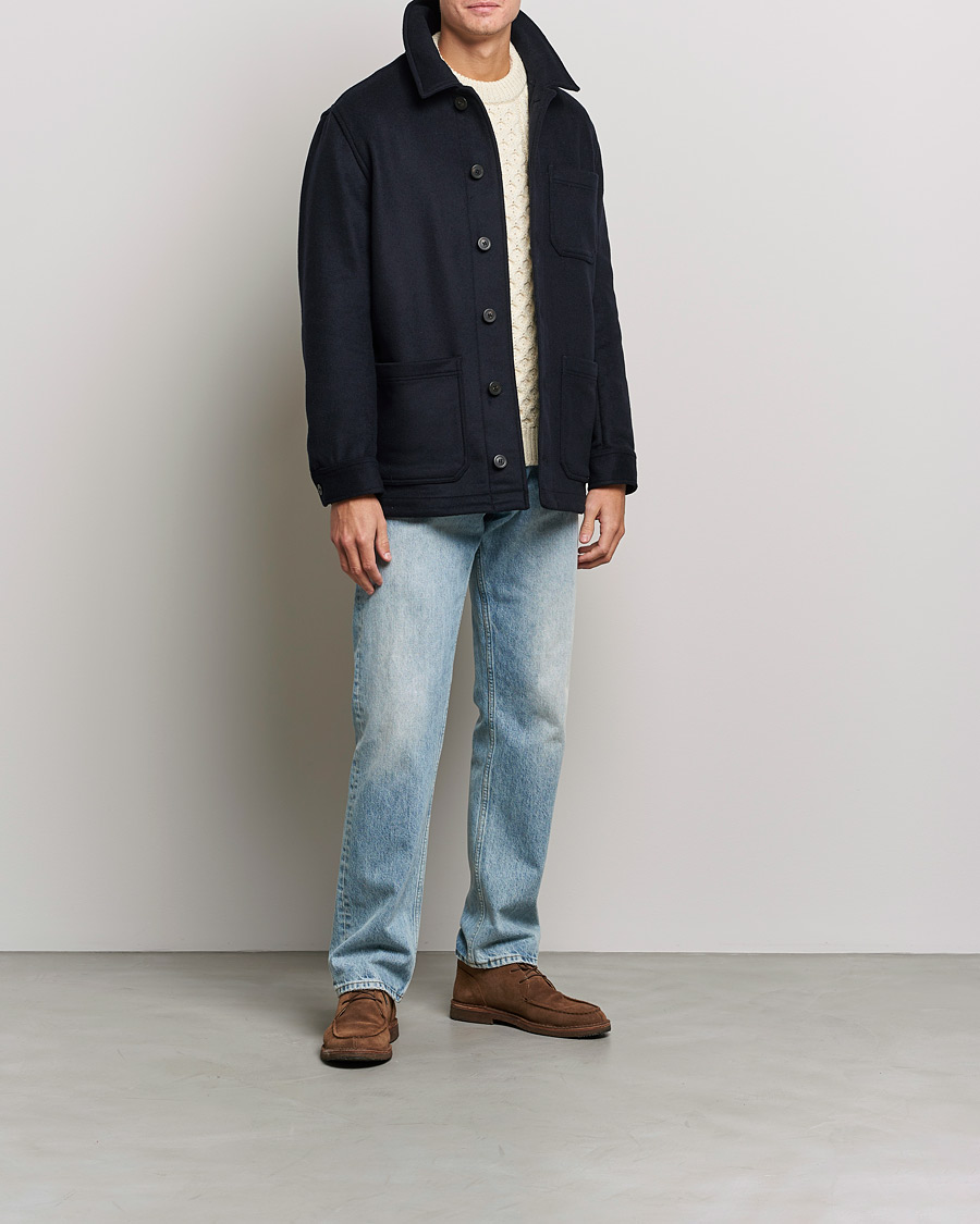 Heren | Jassen | Armor-lux | Veste Heriagte Wool Jacket Navy
