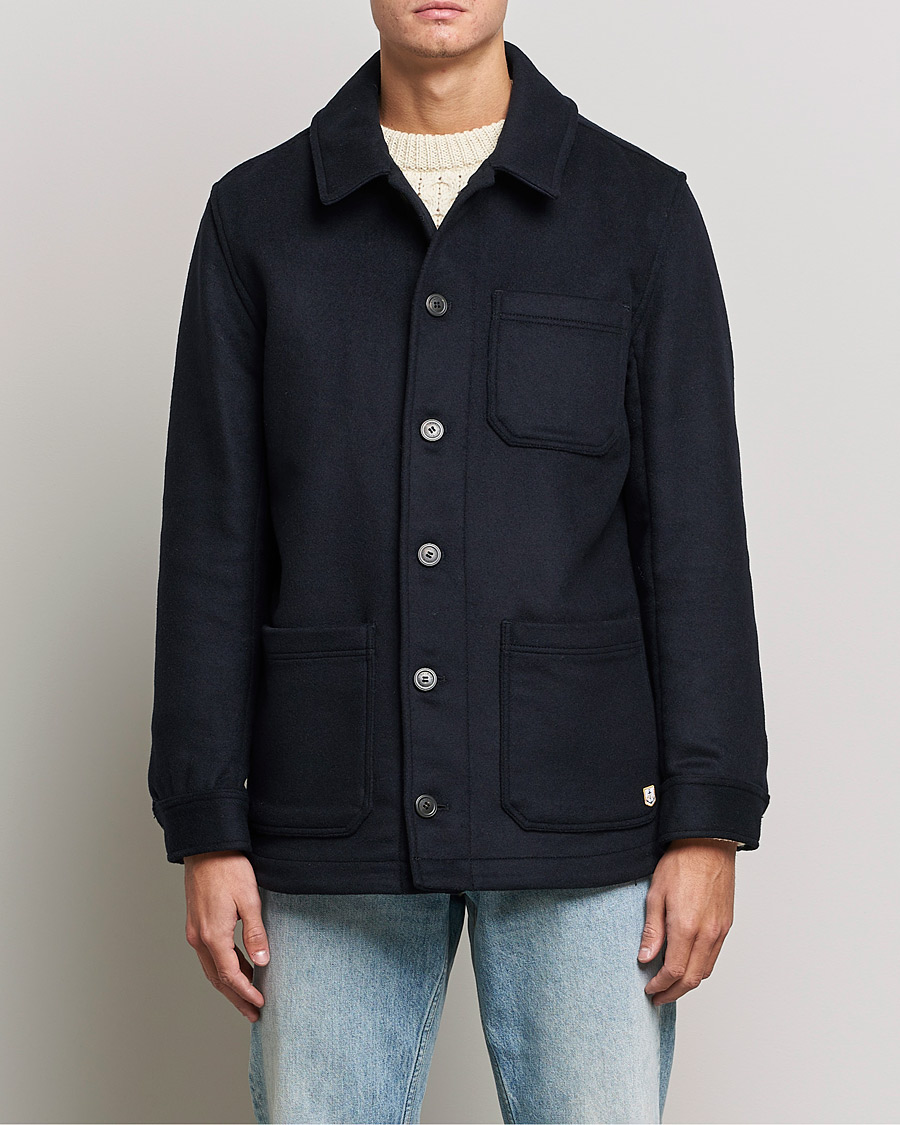 Heren | Jassen | Armor-lux | Veste Heriagte Wool Jacket Navy