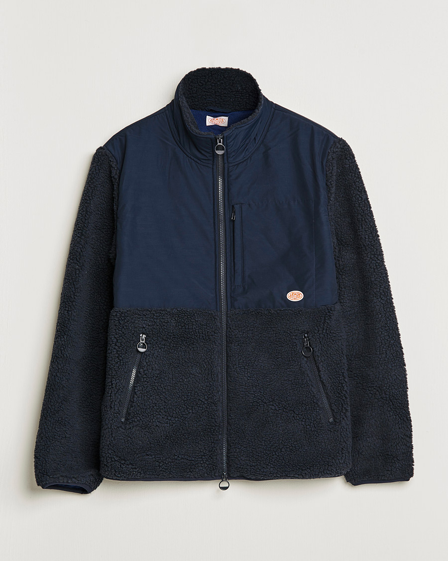 Heren | Truien | Armor-lux | Sherpa Fleece Jacket Navy