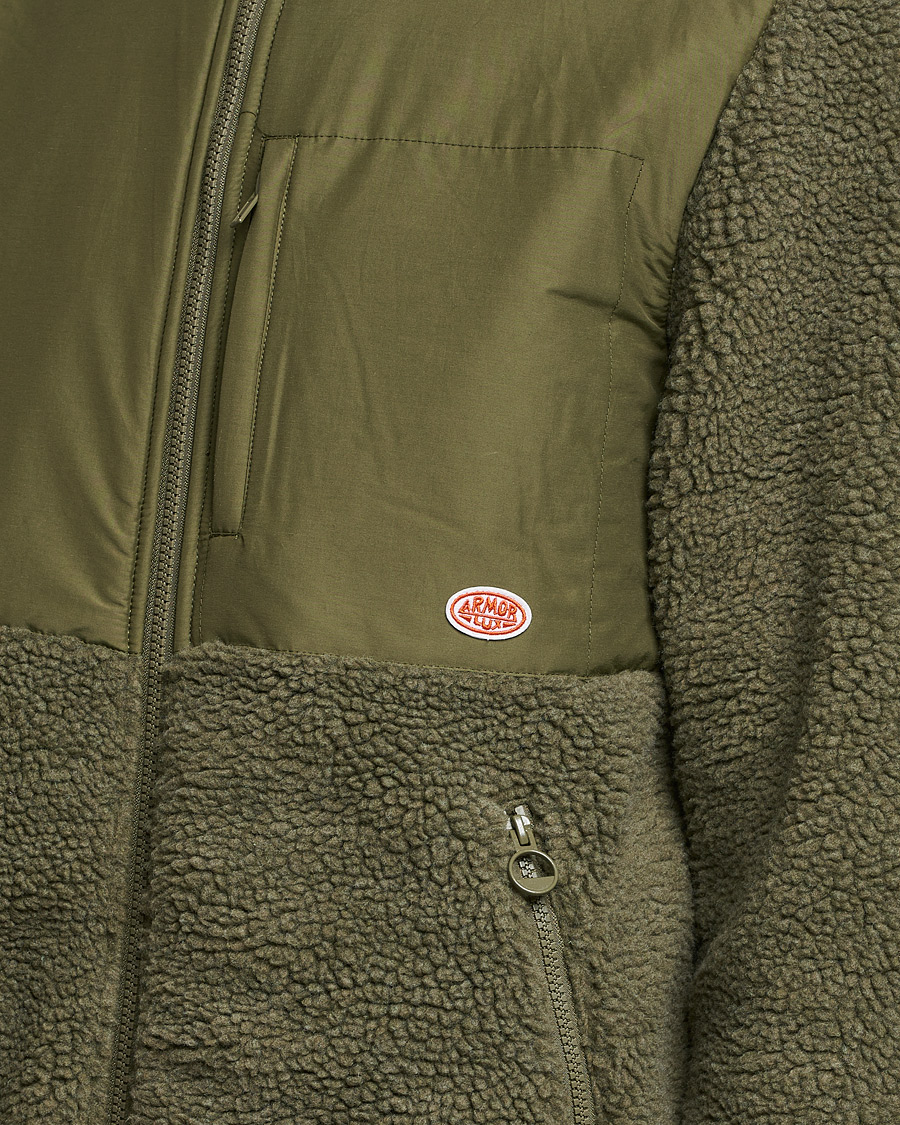 Heren | Truien | Armor-lux | Sherpa Fleece Jacket Miltary