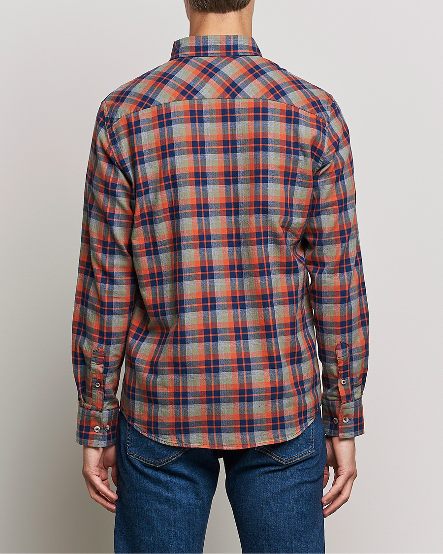 Heren | Overhemden | Armor-lux | Chemise Flannel Shirt Green Blue