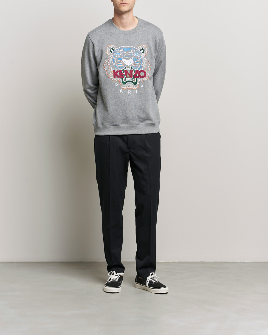 Heren | Truien | KENZO | Icon Tiger Sweatshirt Grey