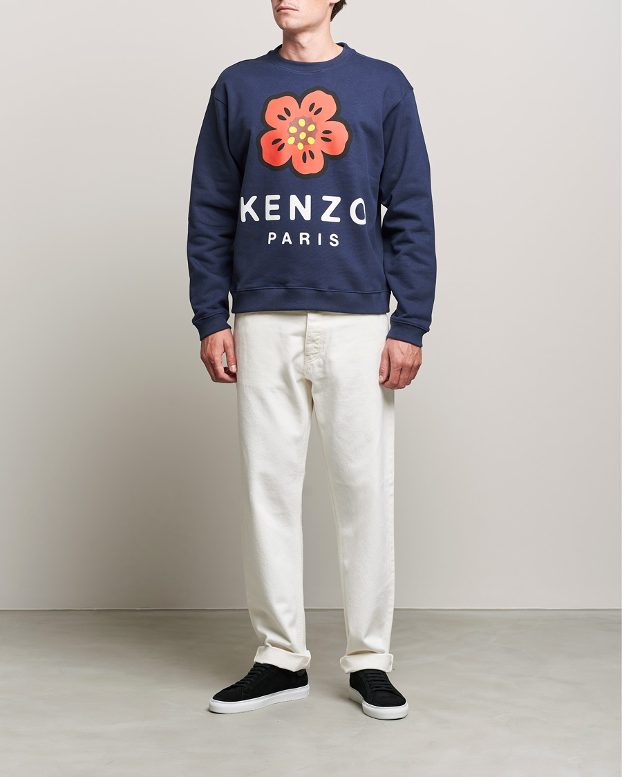 Heren | Truien | KENZO | Logo Classic Sweatshirt Midnight Blue