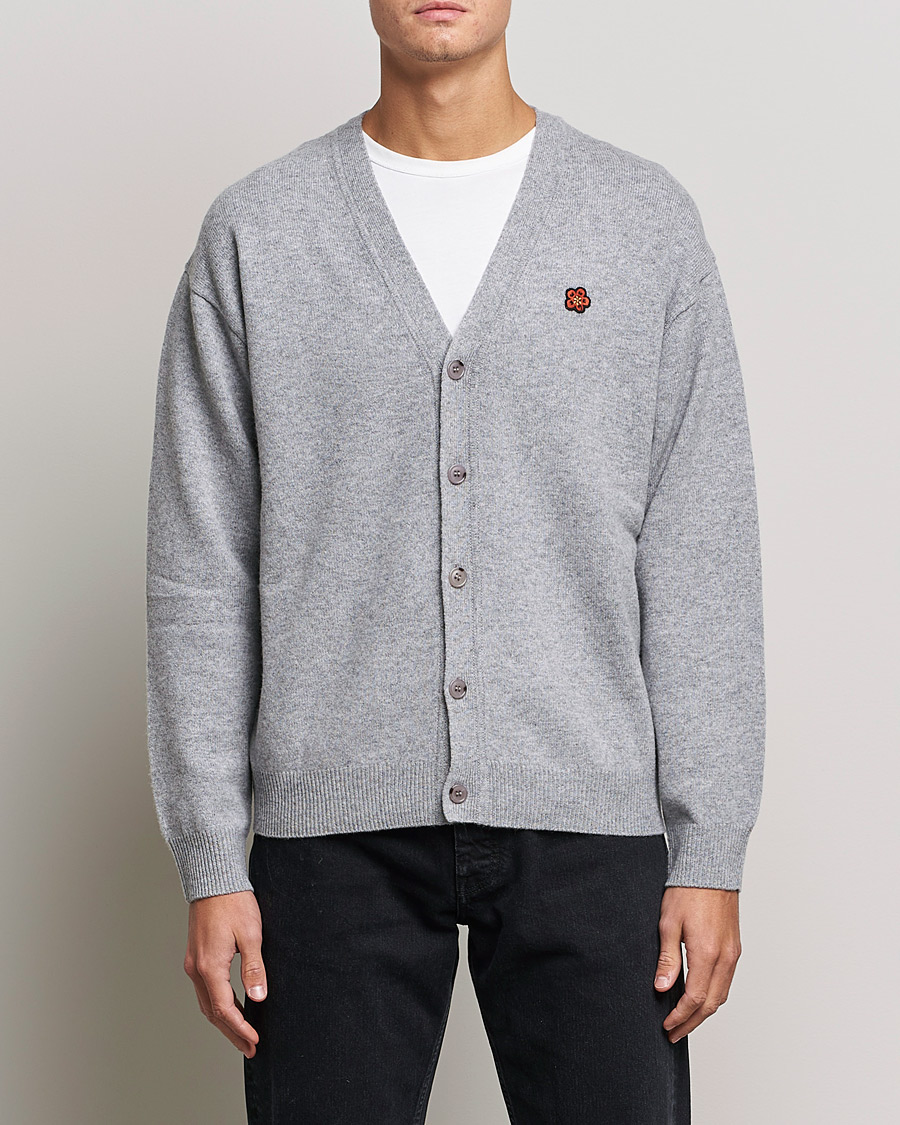 Heren | Truien | KENZO | Wool Cardigan Misty Grey