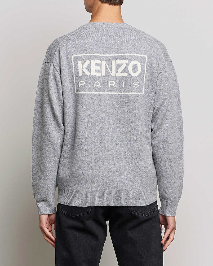Heren | Truien | KENZO | Wool Cardigan Misty Grey