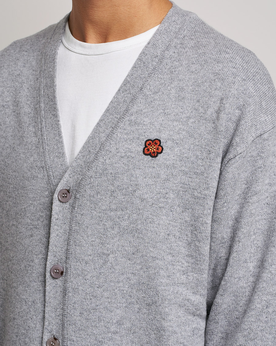 Heren | Truien | KENZO | Wool Cardigan Misty Grey