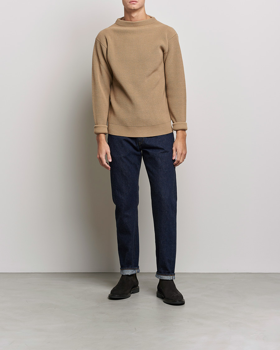 Heren | Truien | Andersen-Andersen | Sailor Wool Crewneck Camel