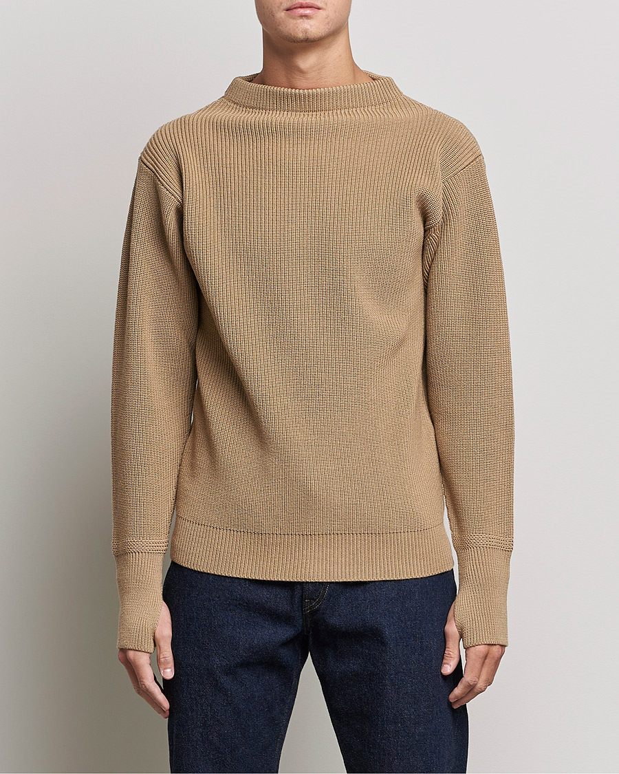 Heren | Truien | Andersen-Andersen | Sailor Wool Crewneck Camel