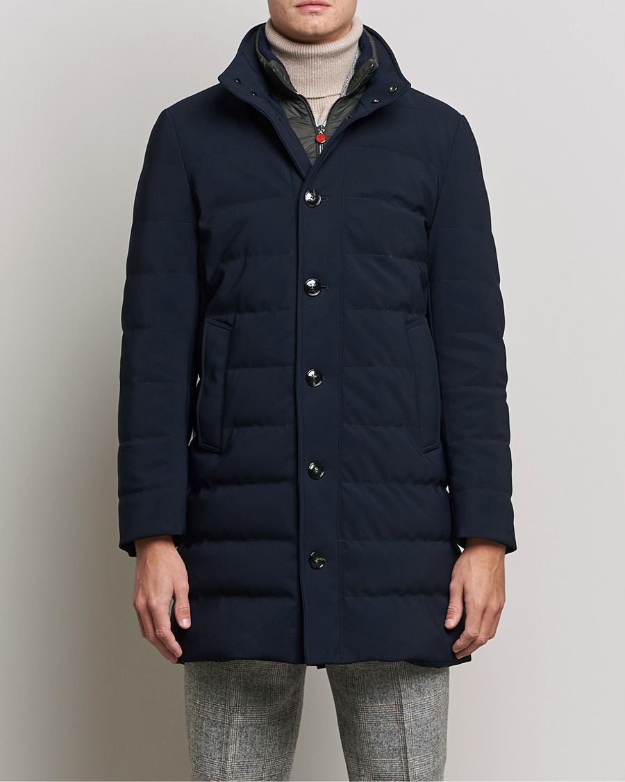Heren | Jassen | Kiton | Technical Down Coat Navy