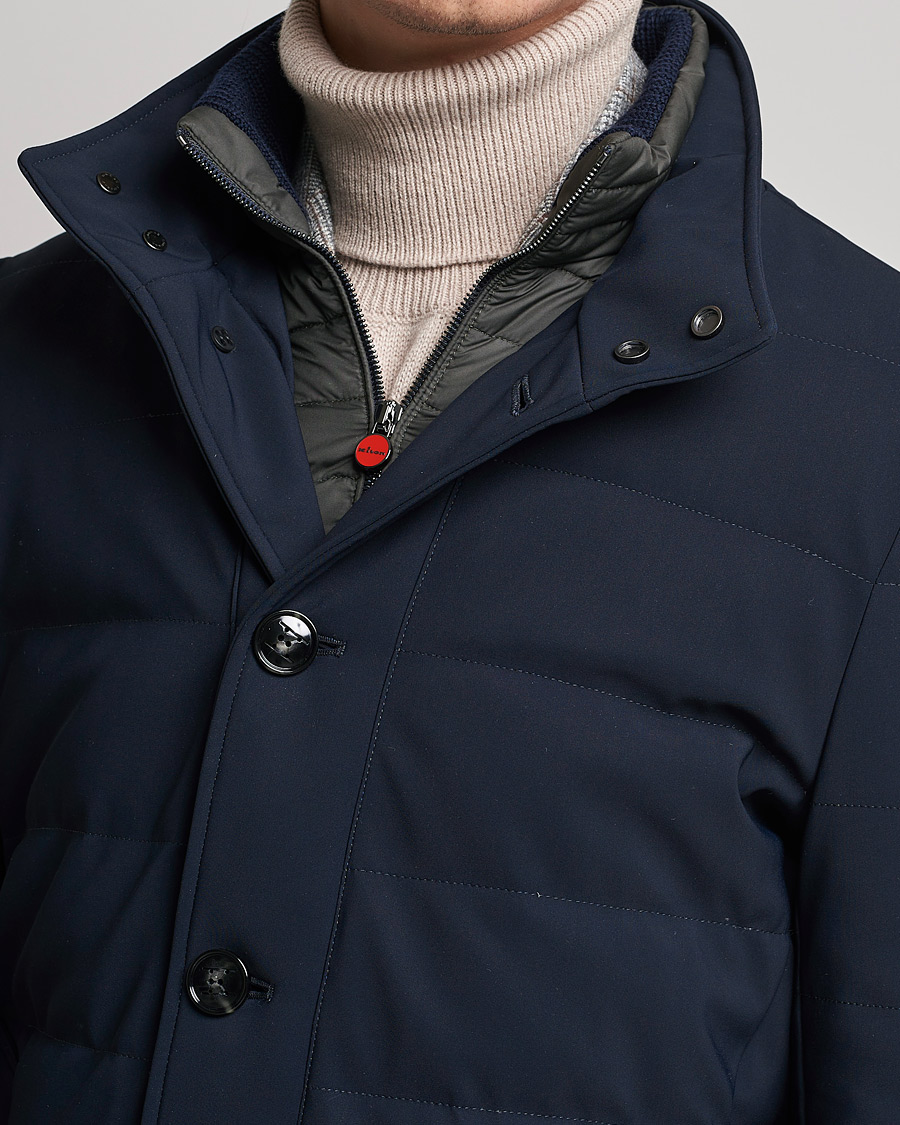 Heren | Jassen | Kiton | Technical Down Coat Navy