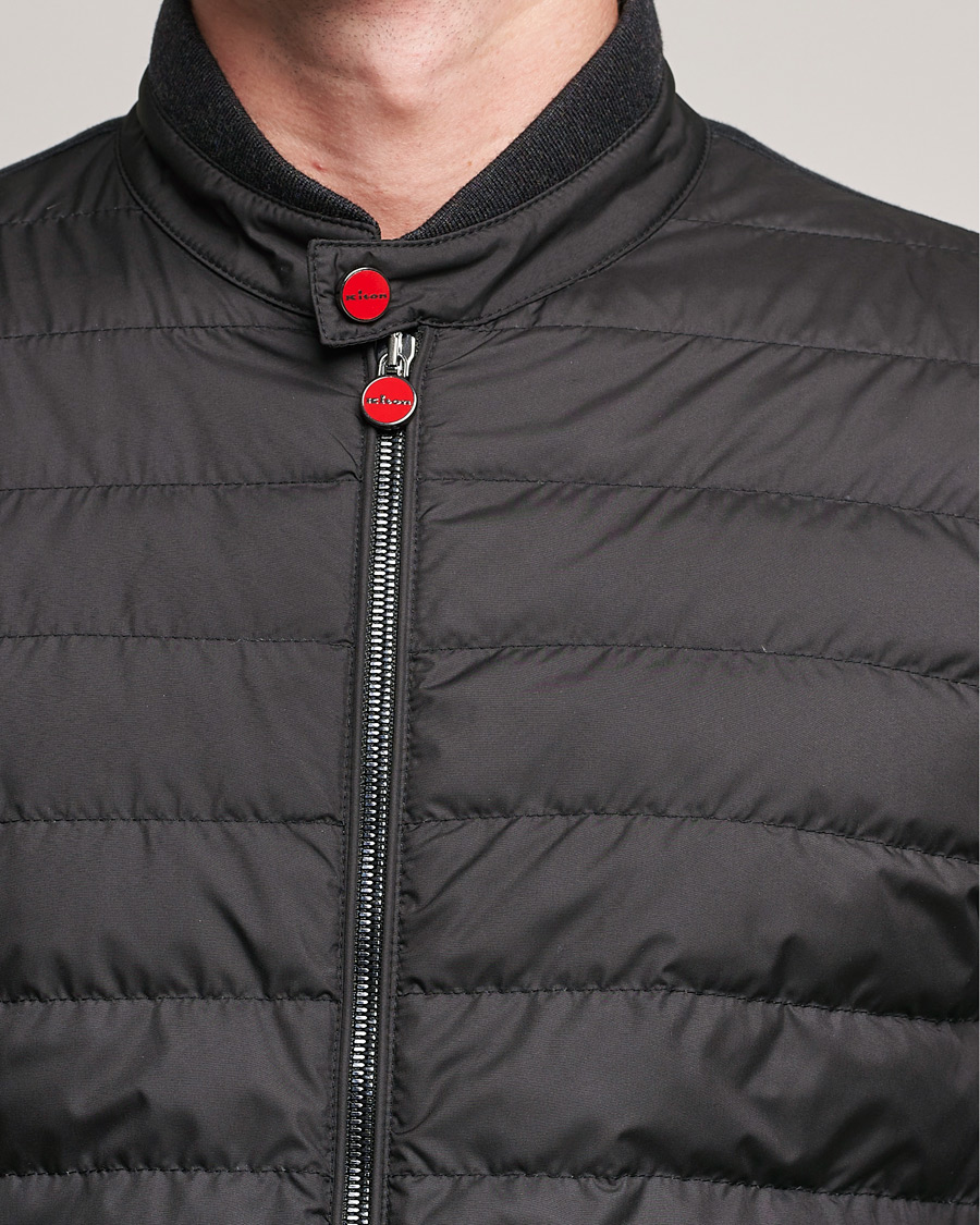 Heren | Jassen | Kiton | Cotton/Cashmere Hybrid Jacket Charcoal