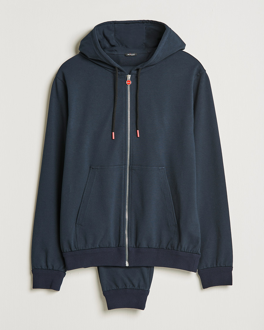 Heren | Truien | Kiton | Cotton Blend Track Suit Navy
