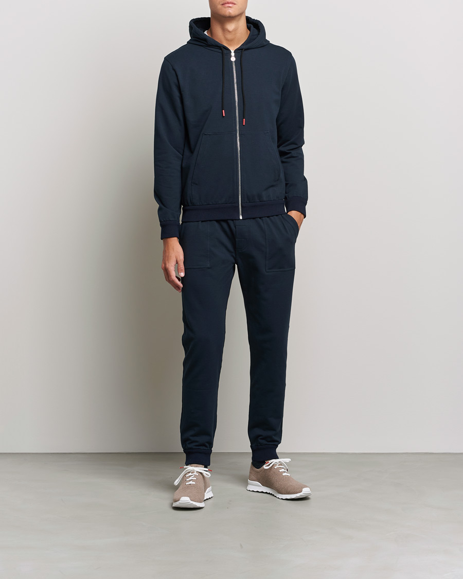 Heren | Truien | Kiton | Cotton Blend Track Suit Navy