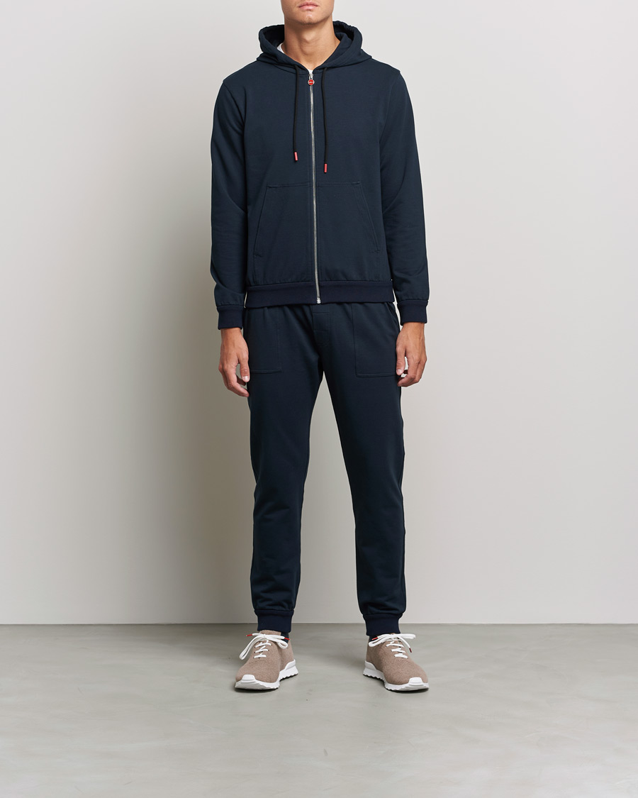 Heren | Truien | Kiton | Cotton Blend Track Suit Navy