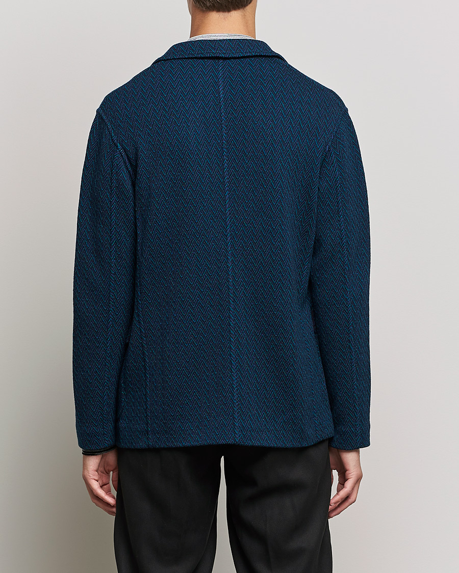 Heren | Blazers | Missoni | Zig Zag Knitted Blazer Navy