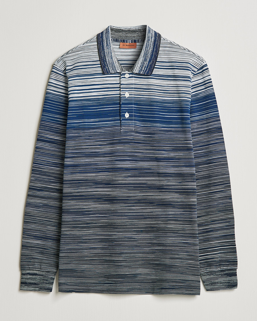 Heren | Truien | Missoni | Fiammato Piquet Polo Navy/White