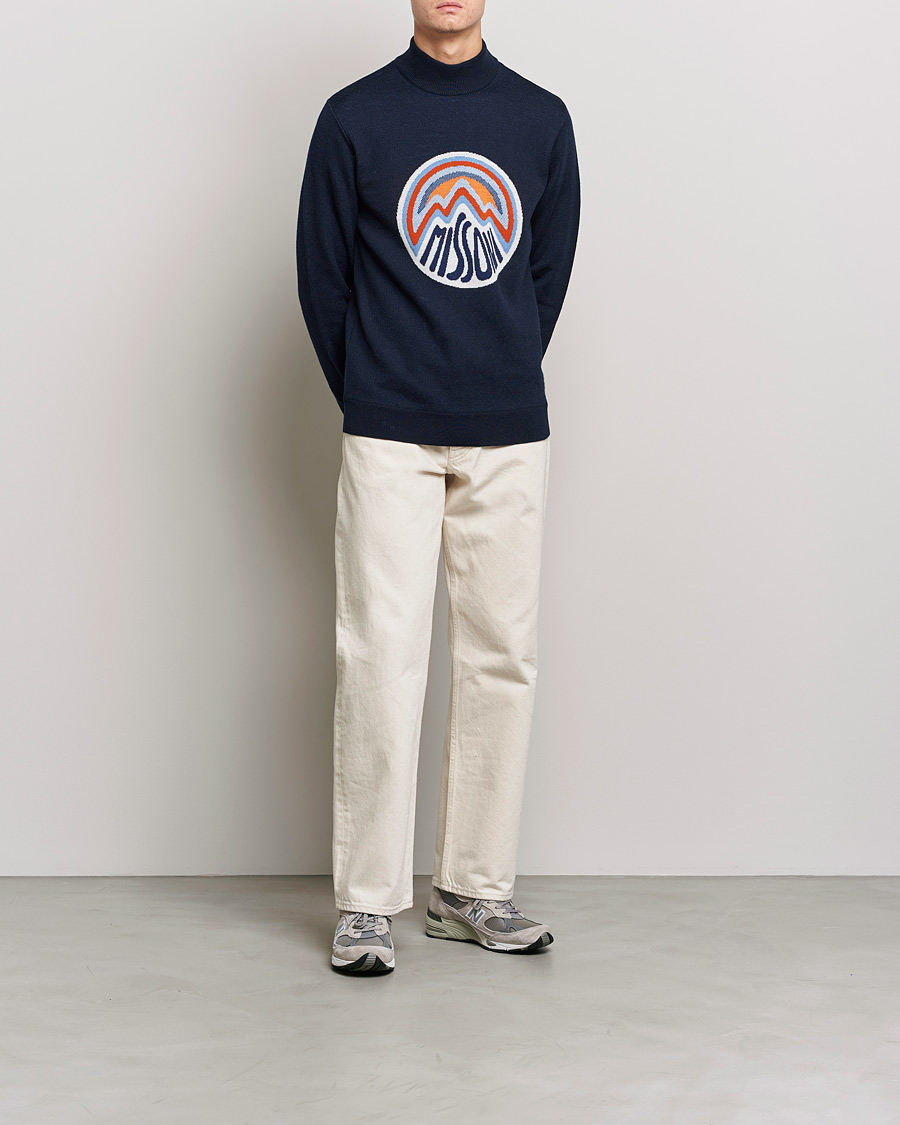 Heren | Truien | Missoni | Mountain Calling High Neck Navy