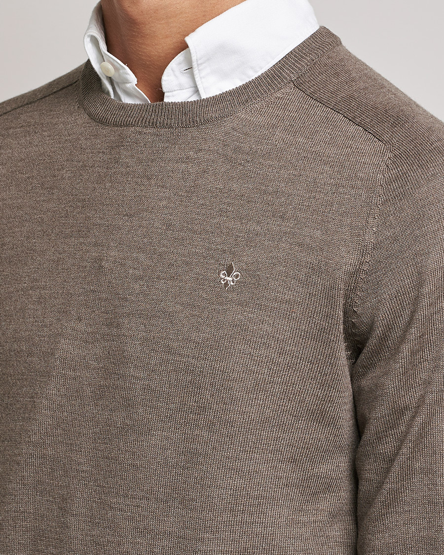 Heren | Truien | Morris | Merino O-neck Brown