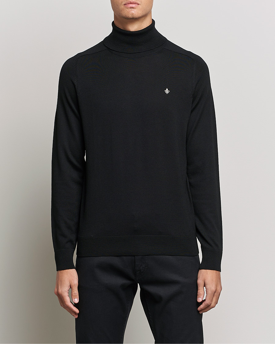 Heren | Coltruien | Morris | Merino Rollneck Black