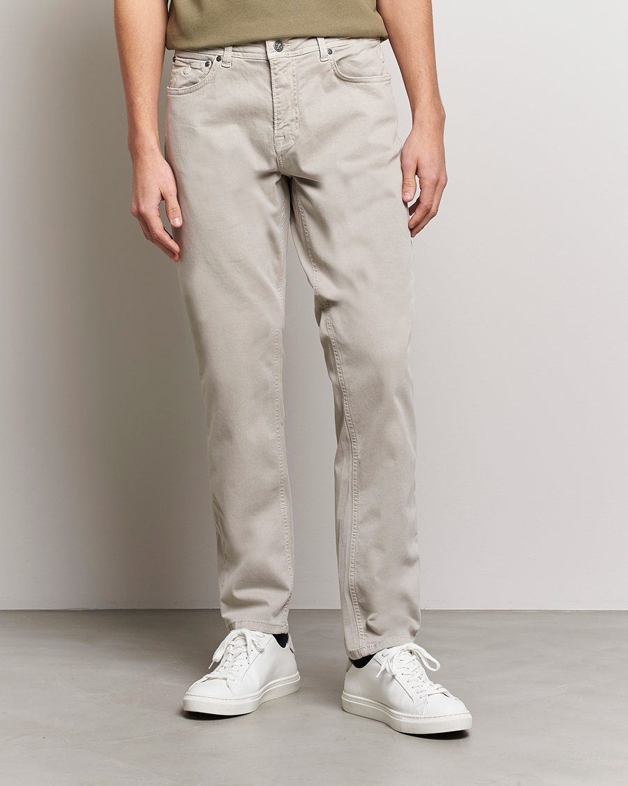 Heren | Broeken | Morris | James Brushed Chinos Khaki