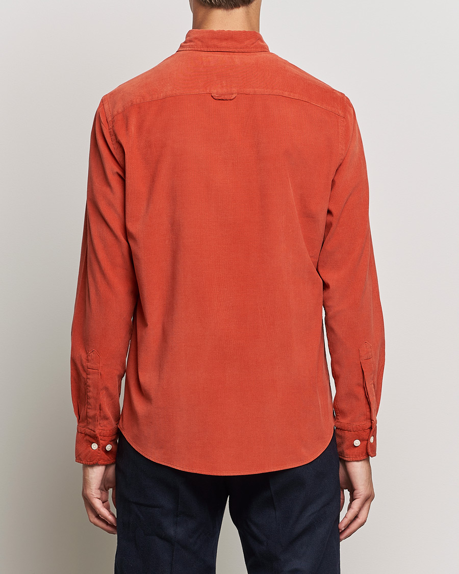 Heren | Overhemden | Morris | Douglas Corduroy Button Down Shirt Red