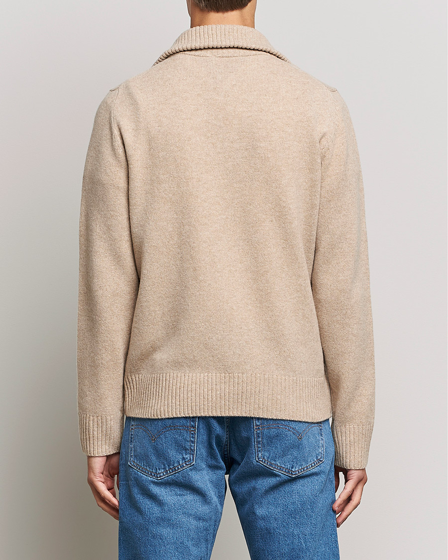Heren | Truien | Morris | Kieran Wool Half Zip Khaki
