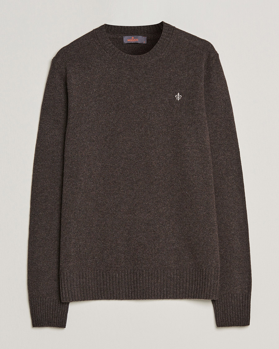 Heren | Truien | Morris | Kieran Wool Crew Neck Brown