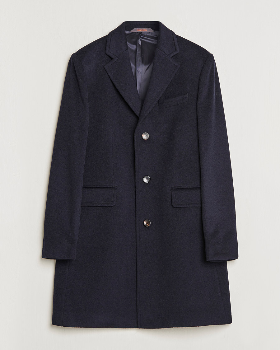 Heren | Jassen | Morris | Wool/Cashmere Coat Navy