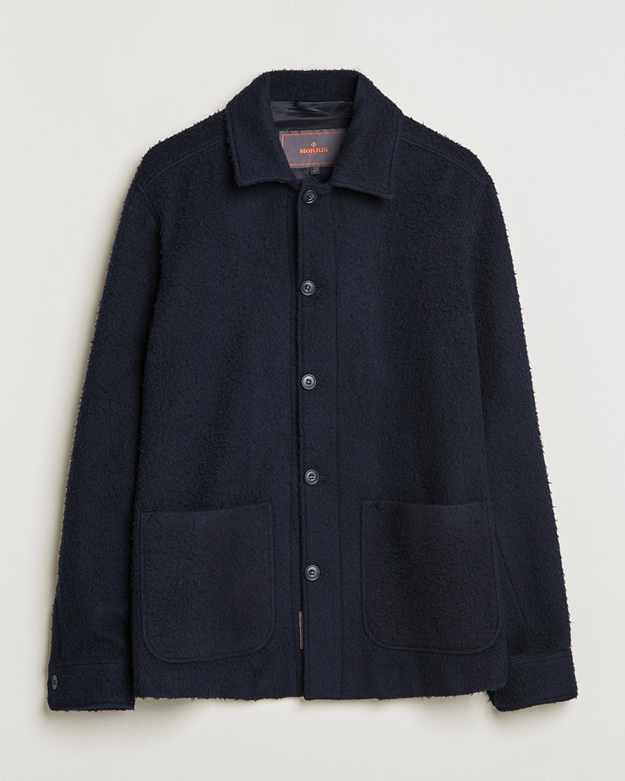Heren | Jassen | Morris | Shaggy Shirt Jacket Navy
