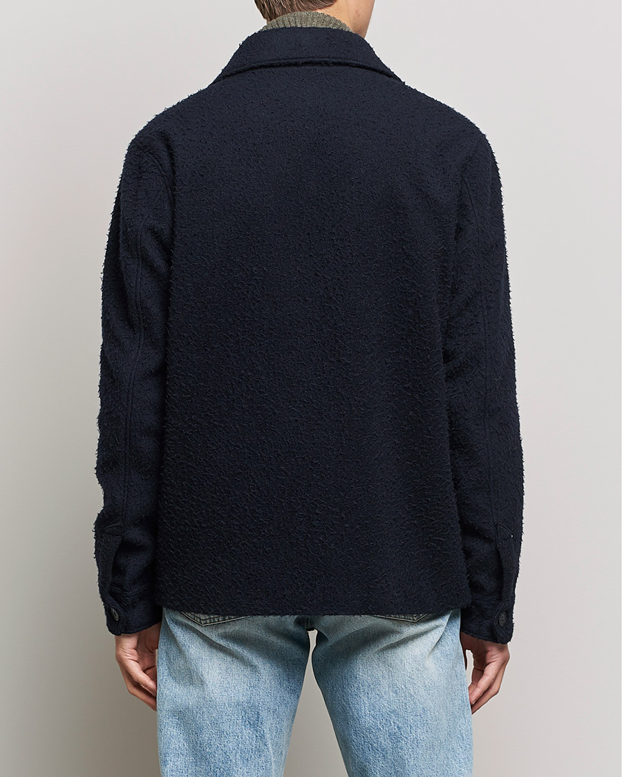 Heren | Jassen | Morris | Shaggy Shirt Jacket Navy
