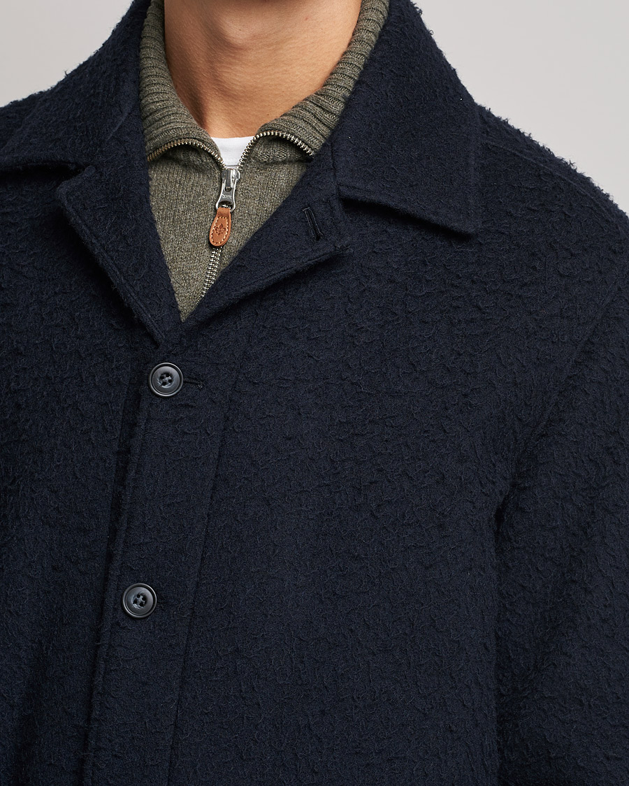 Heren | Jassen | Morris | Shaggy Shirt Jacket Navy