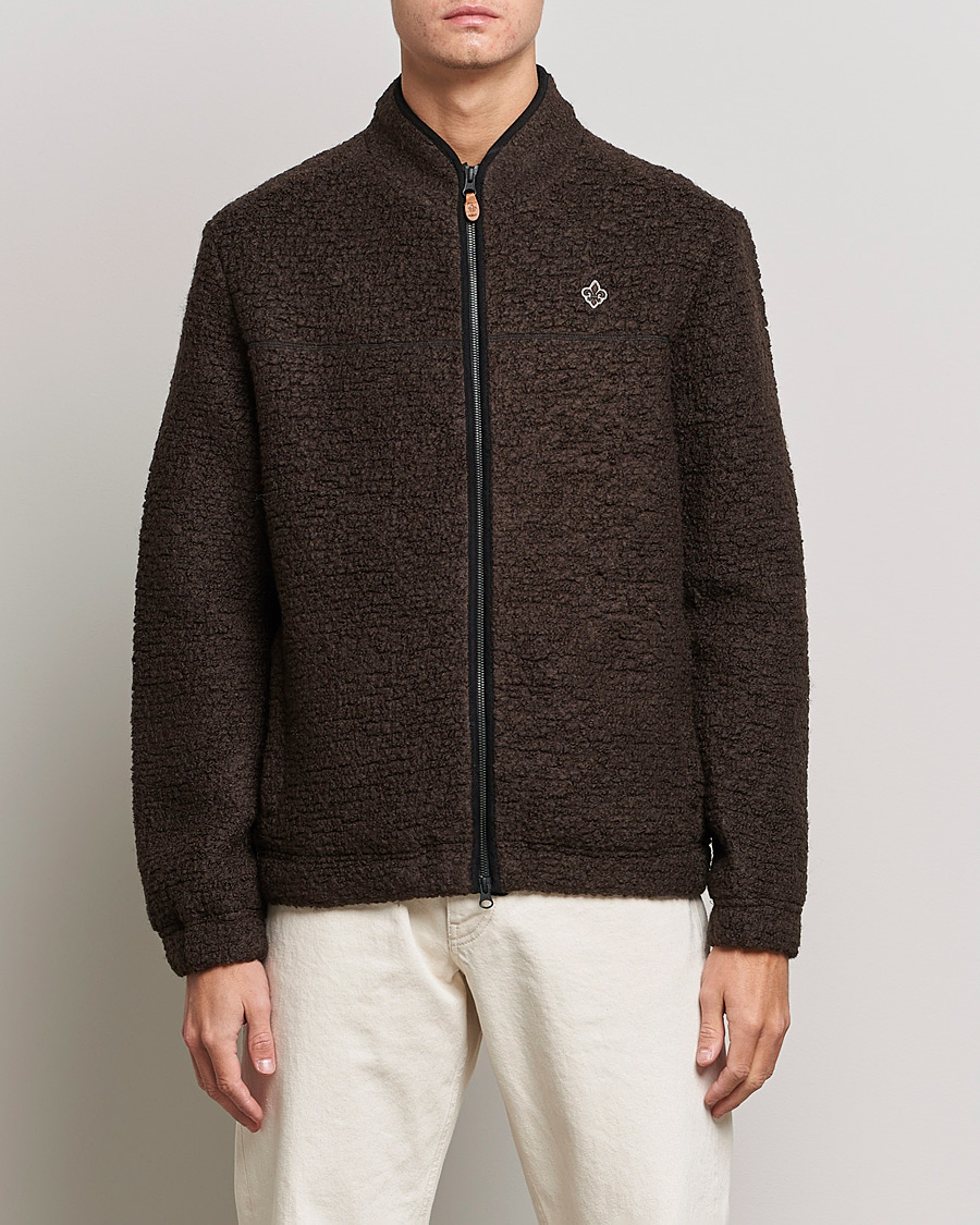 Heren | Truien | Morris | Chadwick Pile Jacket Dark Brown