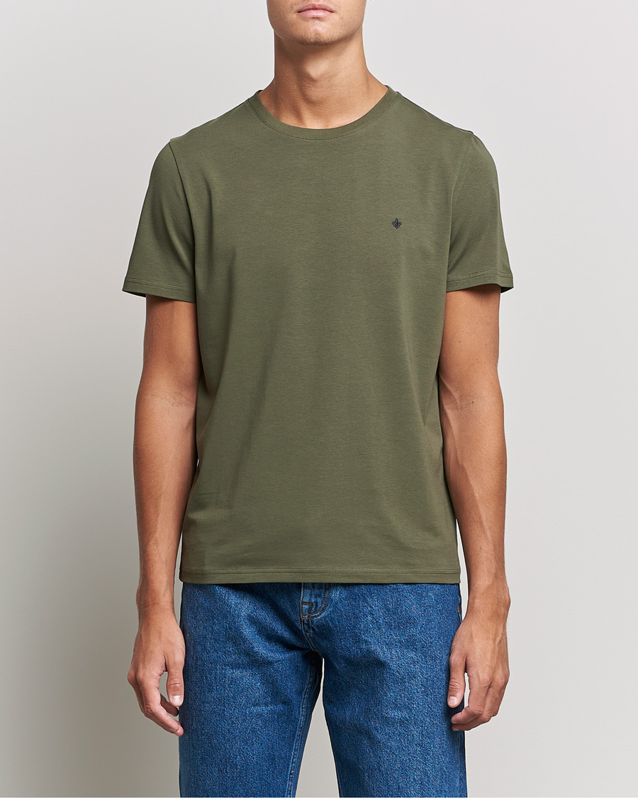 Heren | T-shirts | Morris | James Crew Neck T-shirt Olive