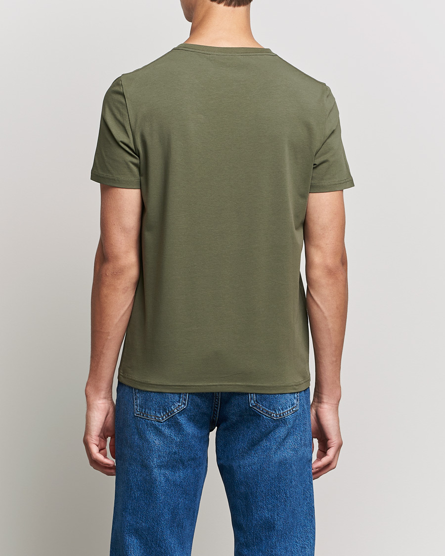 Heren | T-shirts | Morris | James Crew Neck T-shirt Olive
