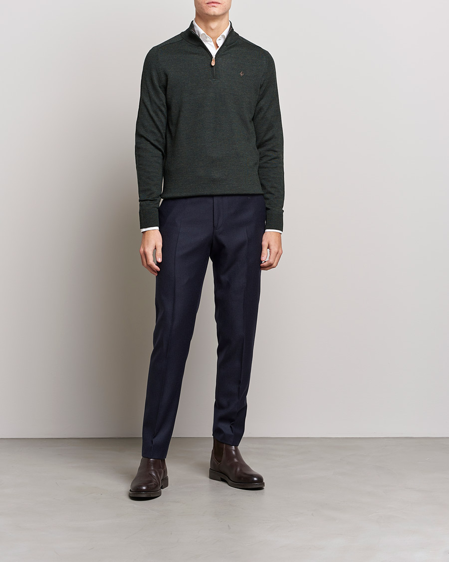Heren | Broeken | Morris | Bobby Flannel Trousers Navy