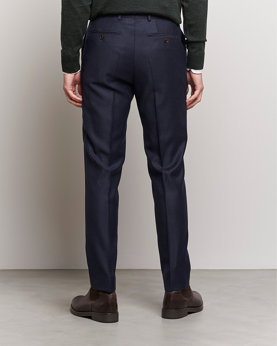 Heren | Broeken | Morris | Bobby Flannel Trousers Navy