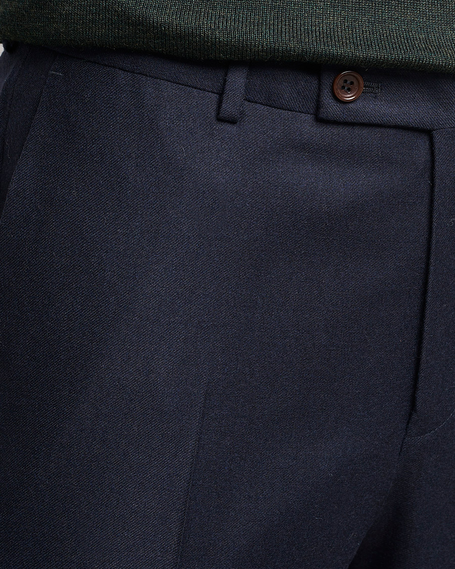 Heren | Broeken | Morris | Bobby Flannel Trousers Navy