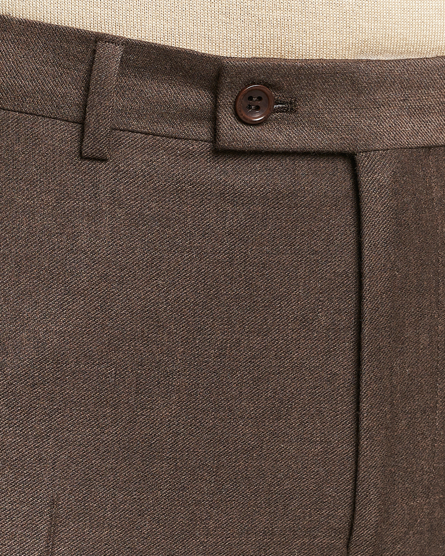 Heren | Broeken | Morris | Bobby Flannel Trousers Brown