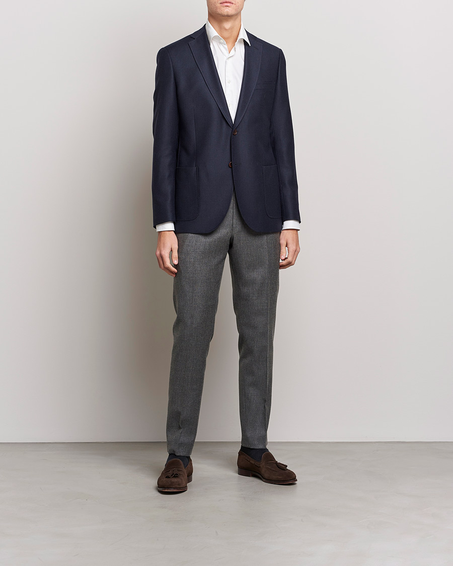 Heren | Broeken | Morris | Bobby Flannel Trousers Grey