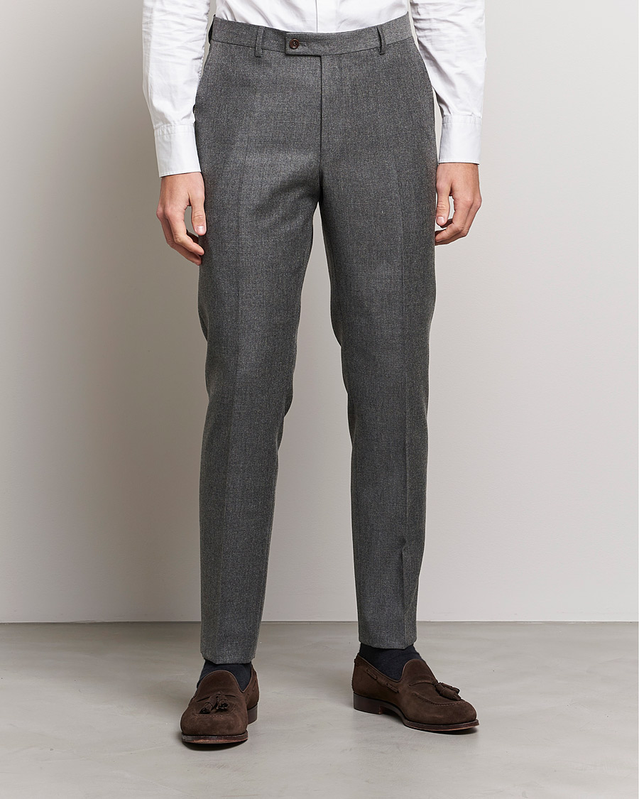 Heren | Broeken | Morris | Bobby Flannel Trousers Grey