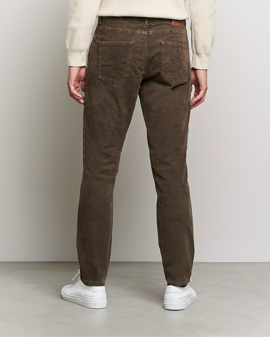 Heren | Broeken | Morris | James Corduroy 5-Pocket Pants Dark Brown
