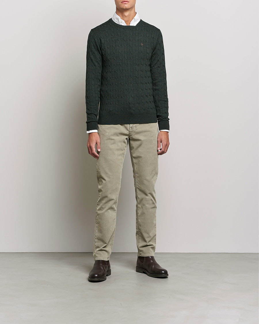 Heren | Broeken | Morris | James Corduroy 5-Pocket Pants Khaki Grey