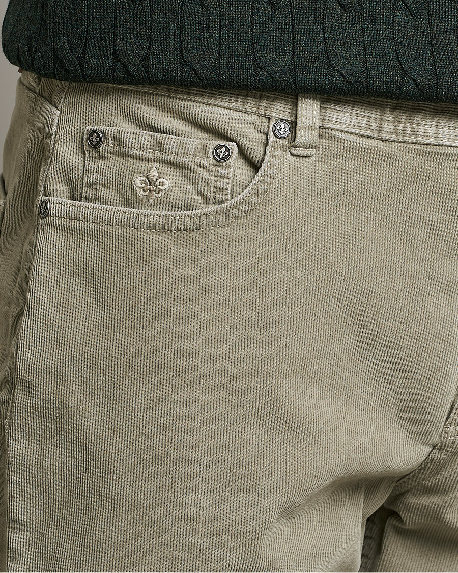Heren | Broeken | Morris | James Corduroy 5-Pocket Pants Khaki Grey